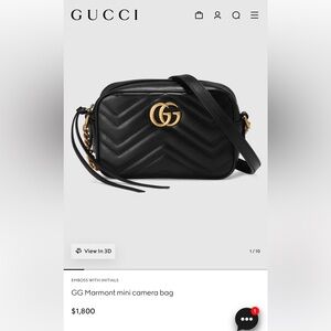 Gucci marmont mini camera bag
